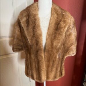Elegant Autumn Haze Mink Fur Women's Stole